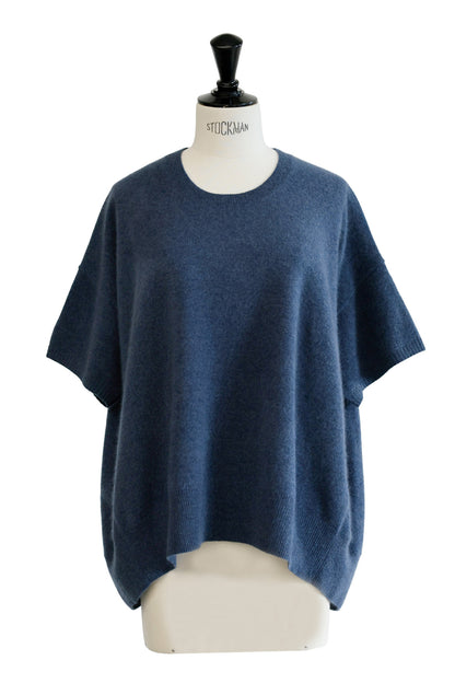 26SS capsule Pull à demi-manches en cachemire en forme de raton laveur /CT22332