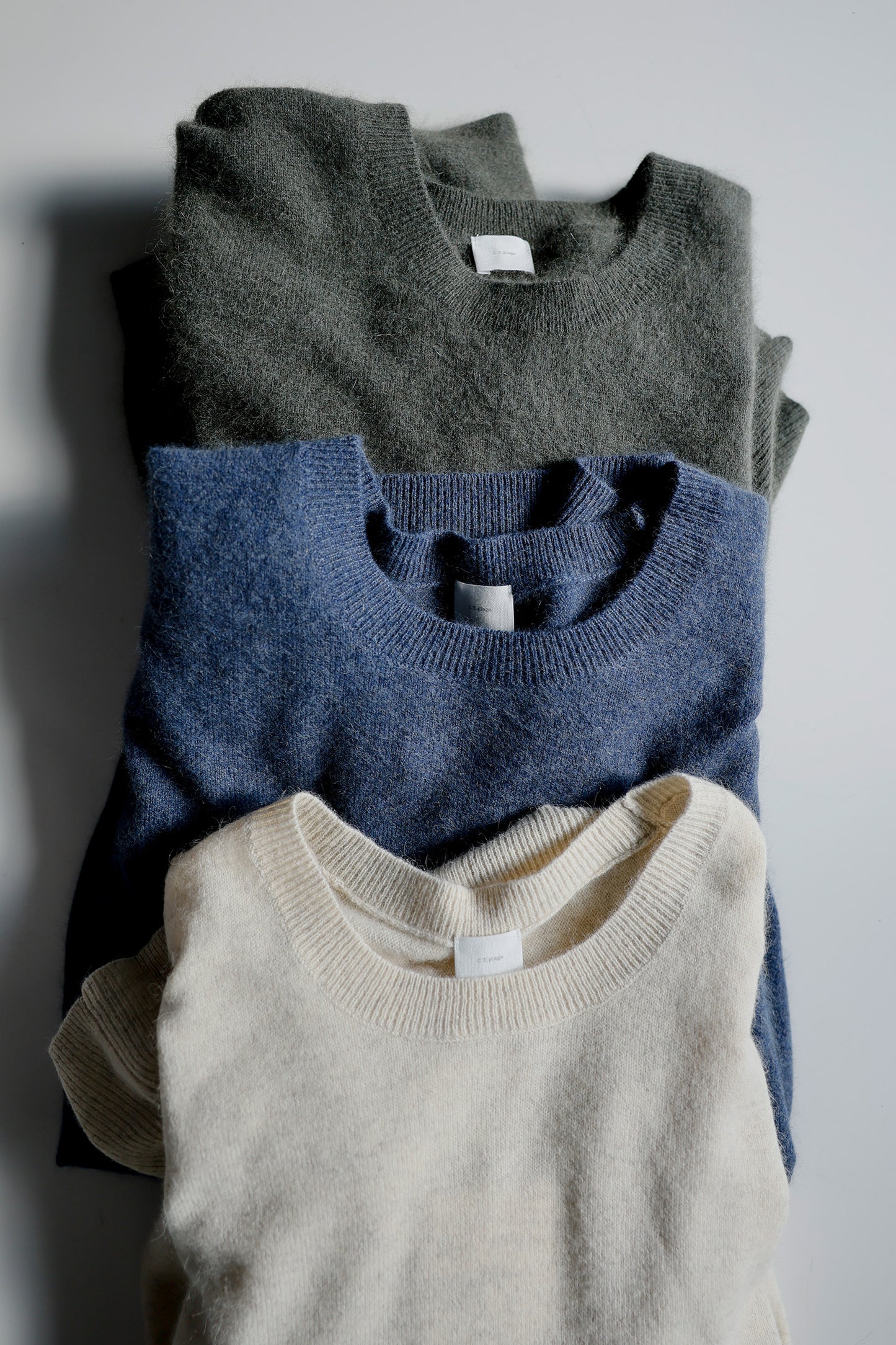 26SS capsule Pull à demi-manches en cachemire en forme de raton laveur /CT22332