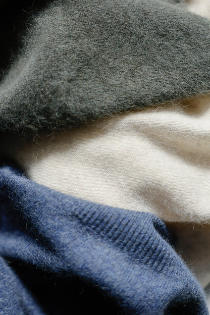 26SS capsule Pull à demi-manches en cachemire en forme de raton laveur /CT22332