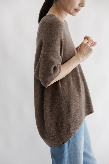 Royal alpaca half sleeve pullover /CT22336