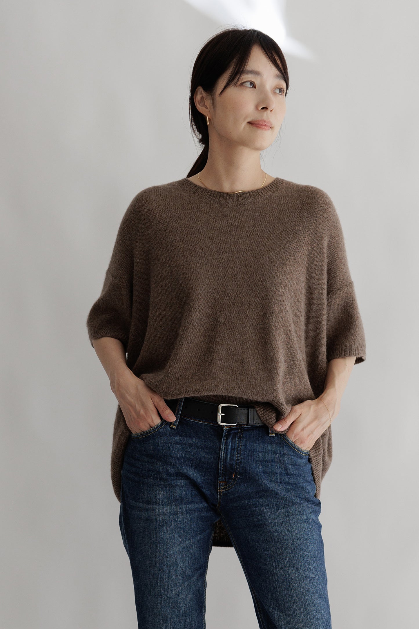 Royal alpaca half sleeve pullover /CT22336