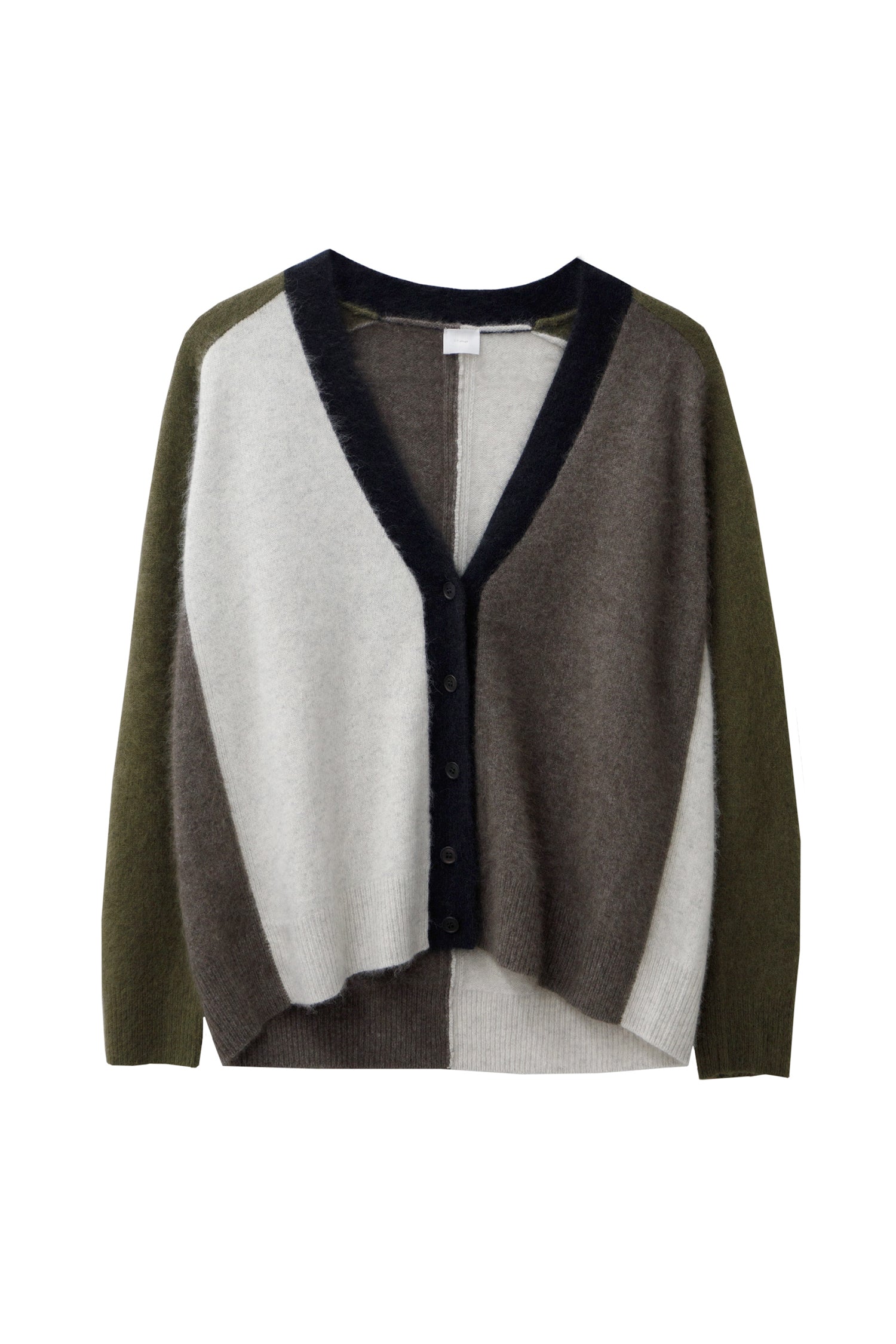 Raccoon color block cardigan CT22346 C.T.plage