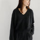 23AW Raccoon v-neck pullover /CT22348