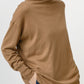 Silk cashmere round hem turtle pullover/ CT23107【CP04】