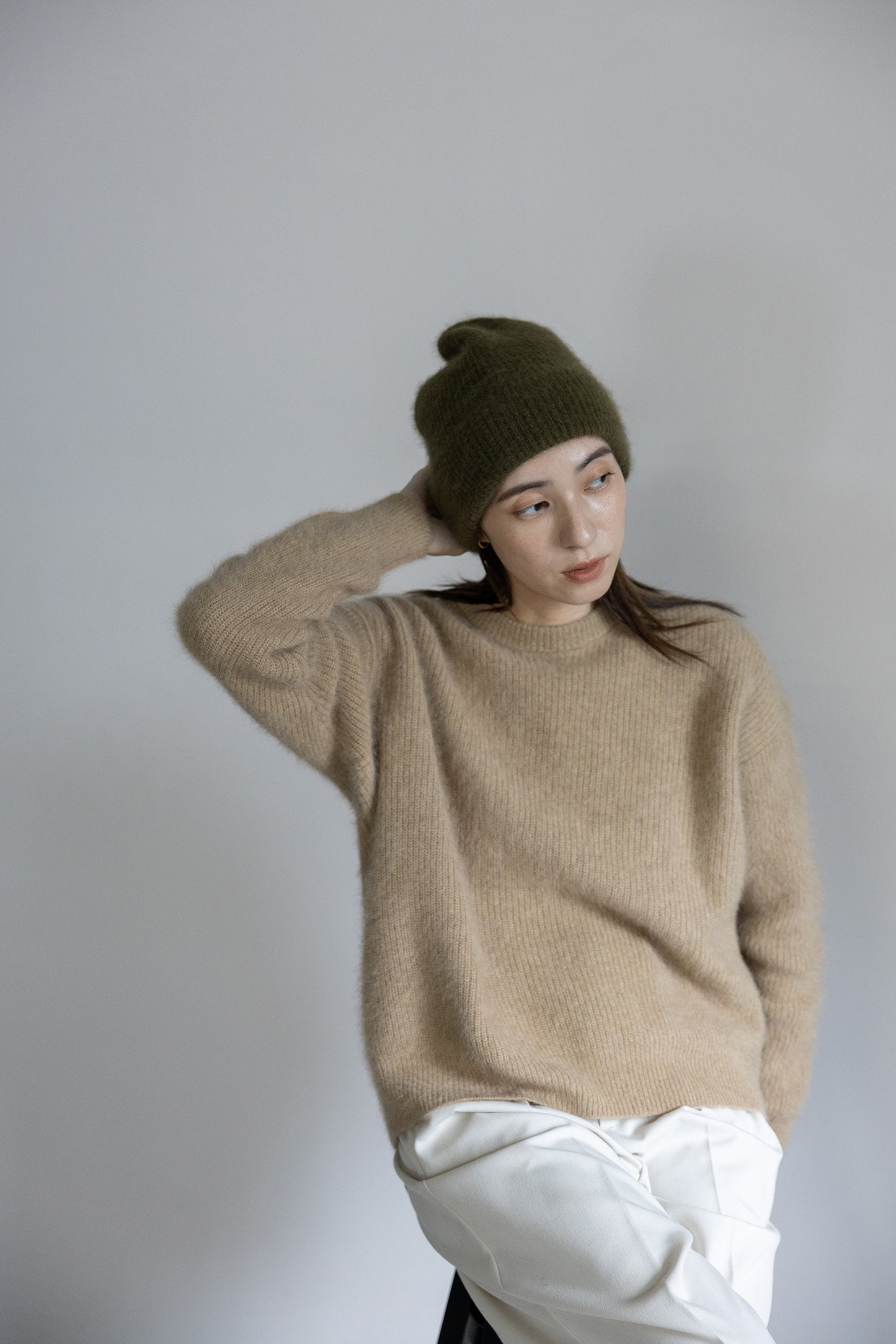 Pre-order/ 26capsule Raccoon fox crew neck pullover /CT23109