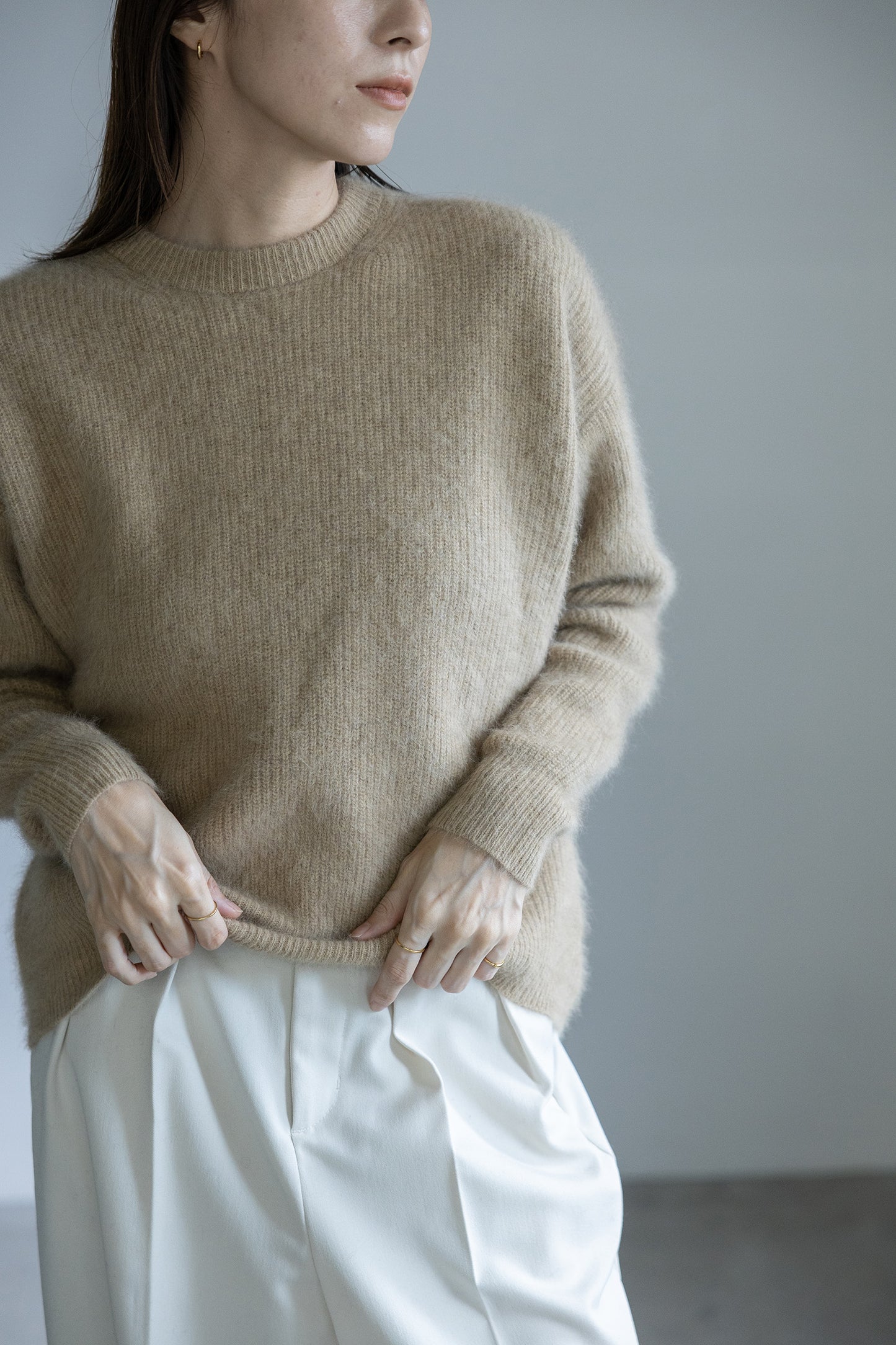 Pre-order/ 26capsule Raccoon fox crew neck pullover /CT23109