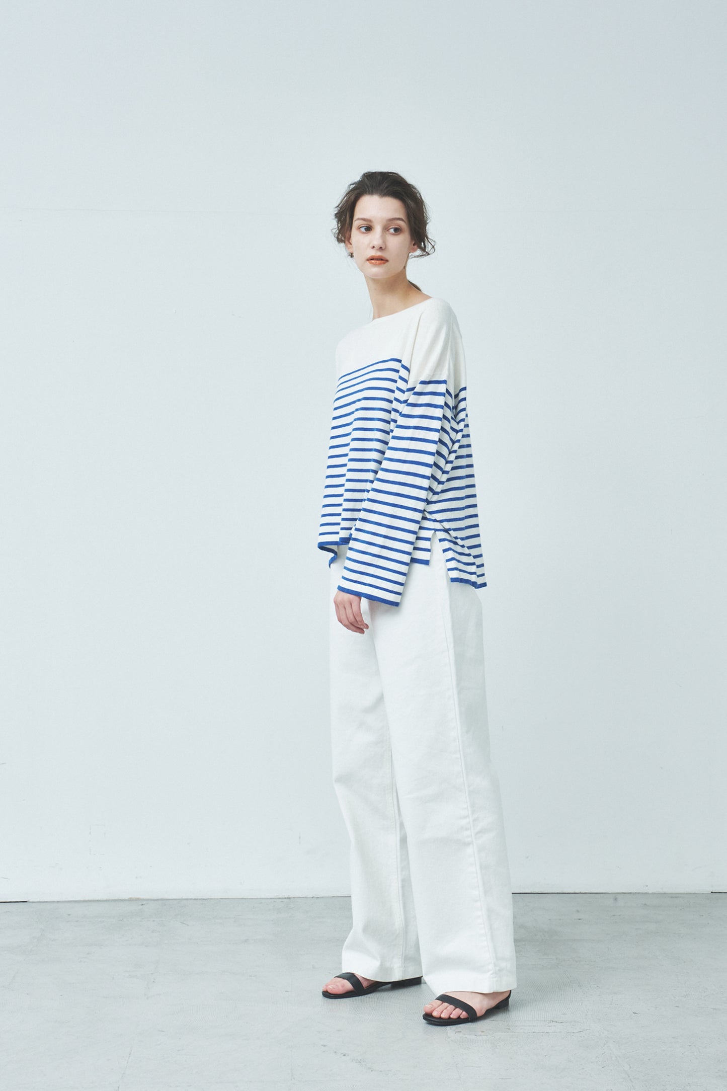 Archive item Pull manches larges en coton et cachemire  /CT23116