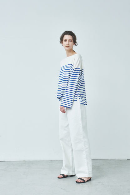 Archive item Pull manches larges en coton et cachemire  /CT23116