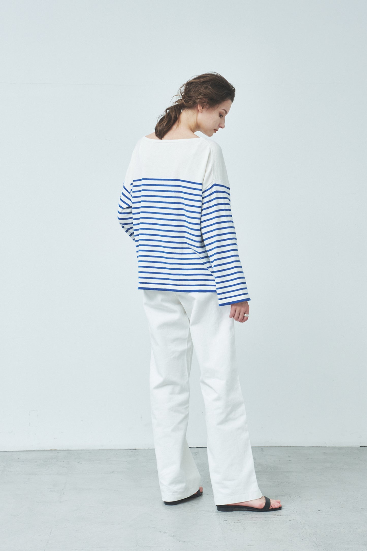 Archive item Pull manches larges en coton et cachemire  /CT23116