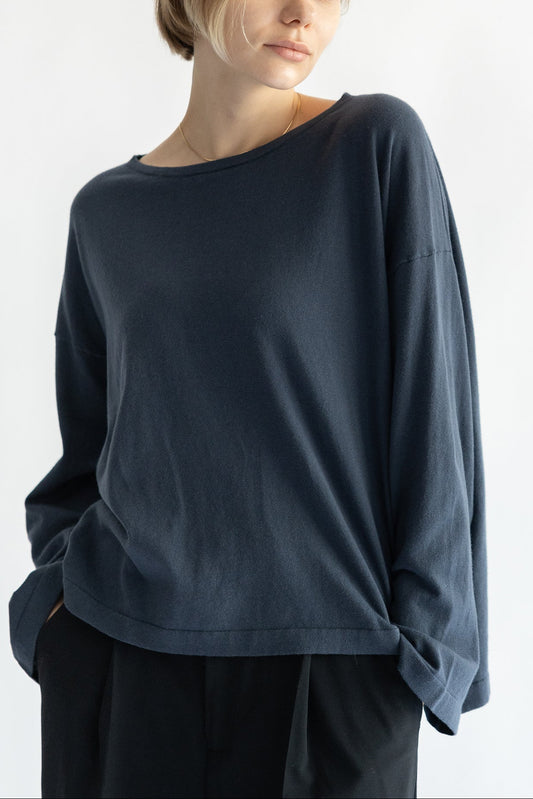 26ss Pull manches larges en coton et cachemire /CT23116