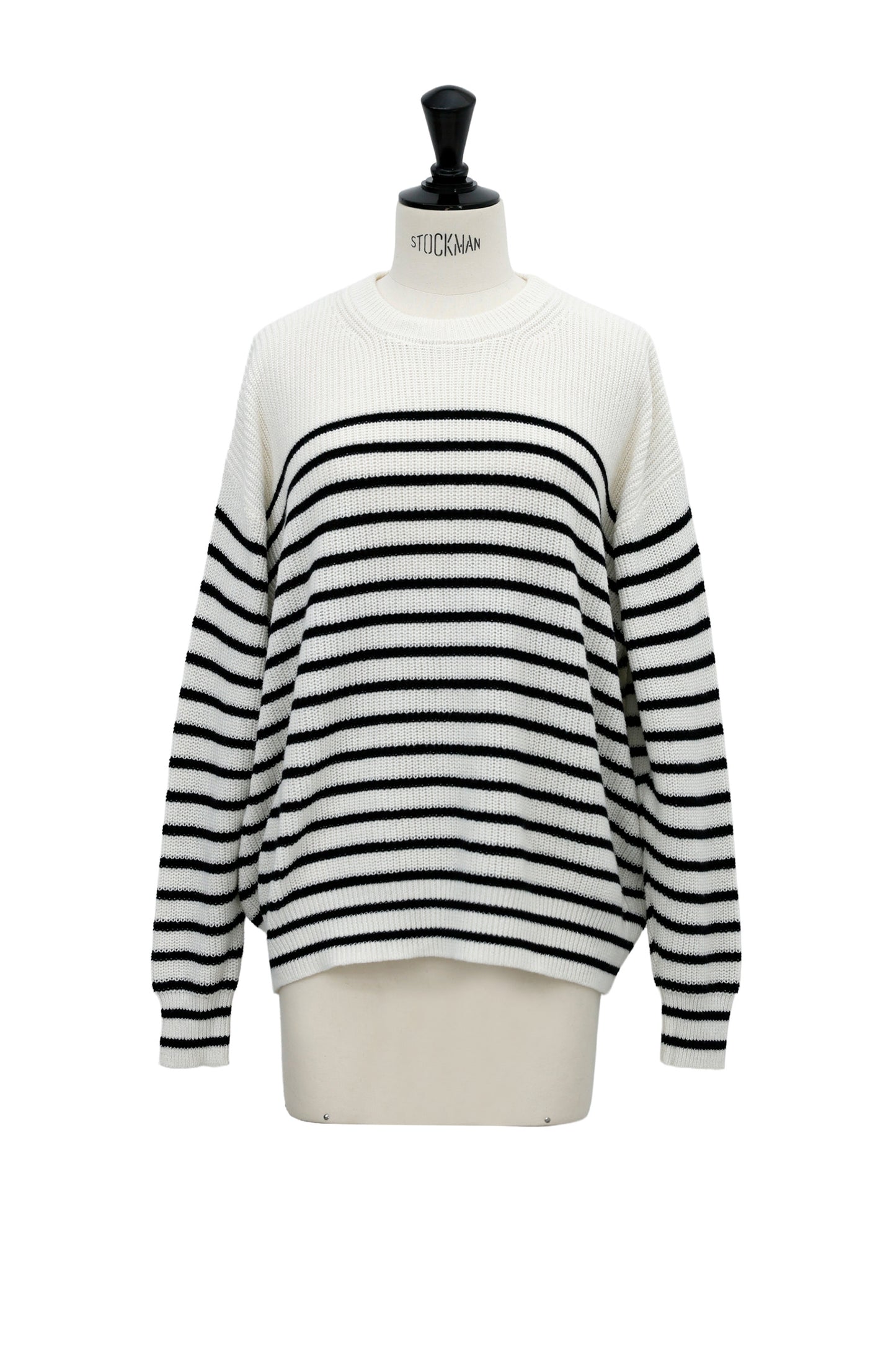 Pull tricot côtelé en coton et cachemire /CT23118