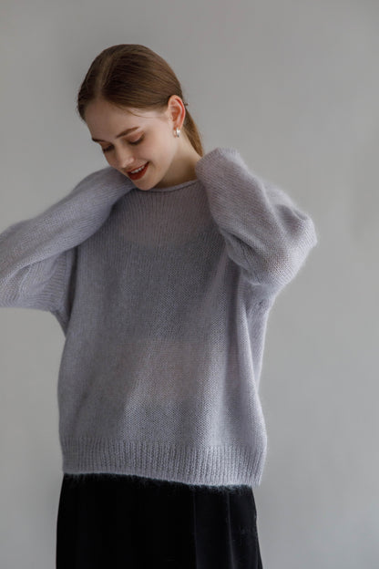 Mohair silk pullover/ CT23313