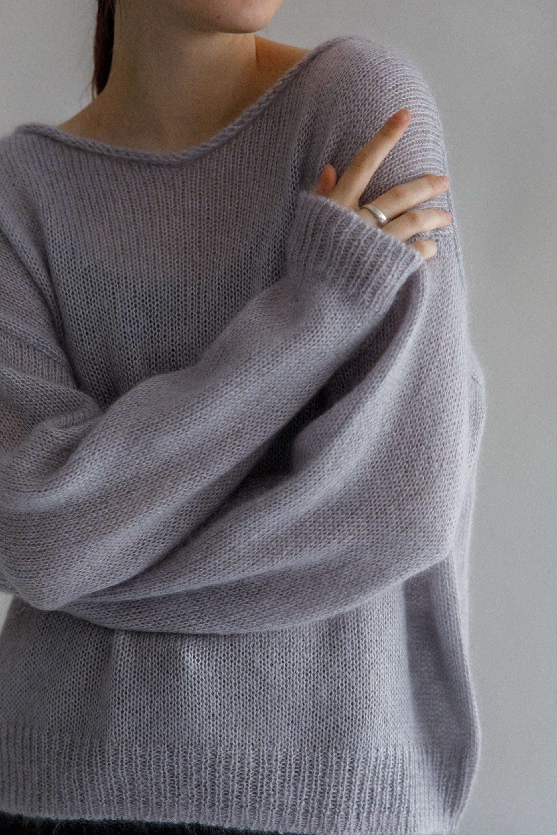 Mohair silk pullover /CT23313 - Main Image