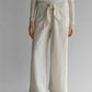 Cashmere tie-detailed wide pants /CT23321