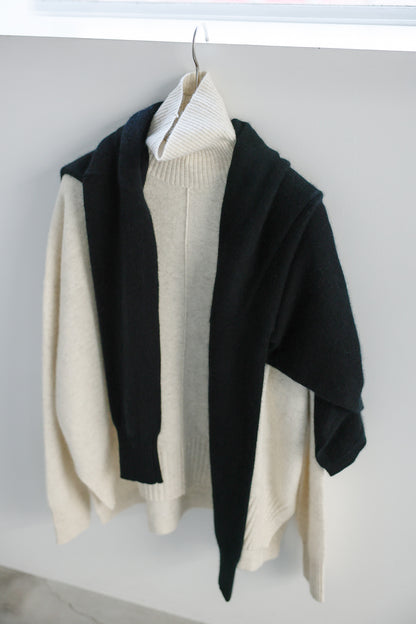 Pre-order/ 26capsule Cashmere raccoon turtle neck pullover /CT23333