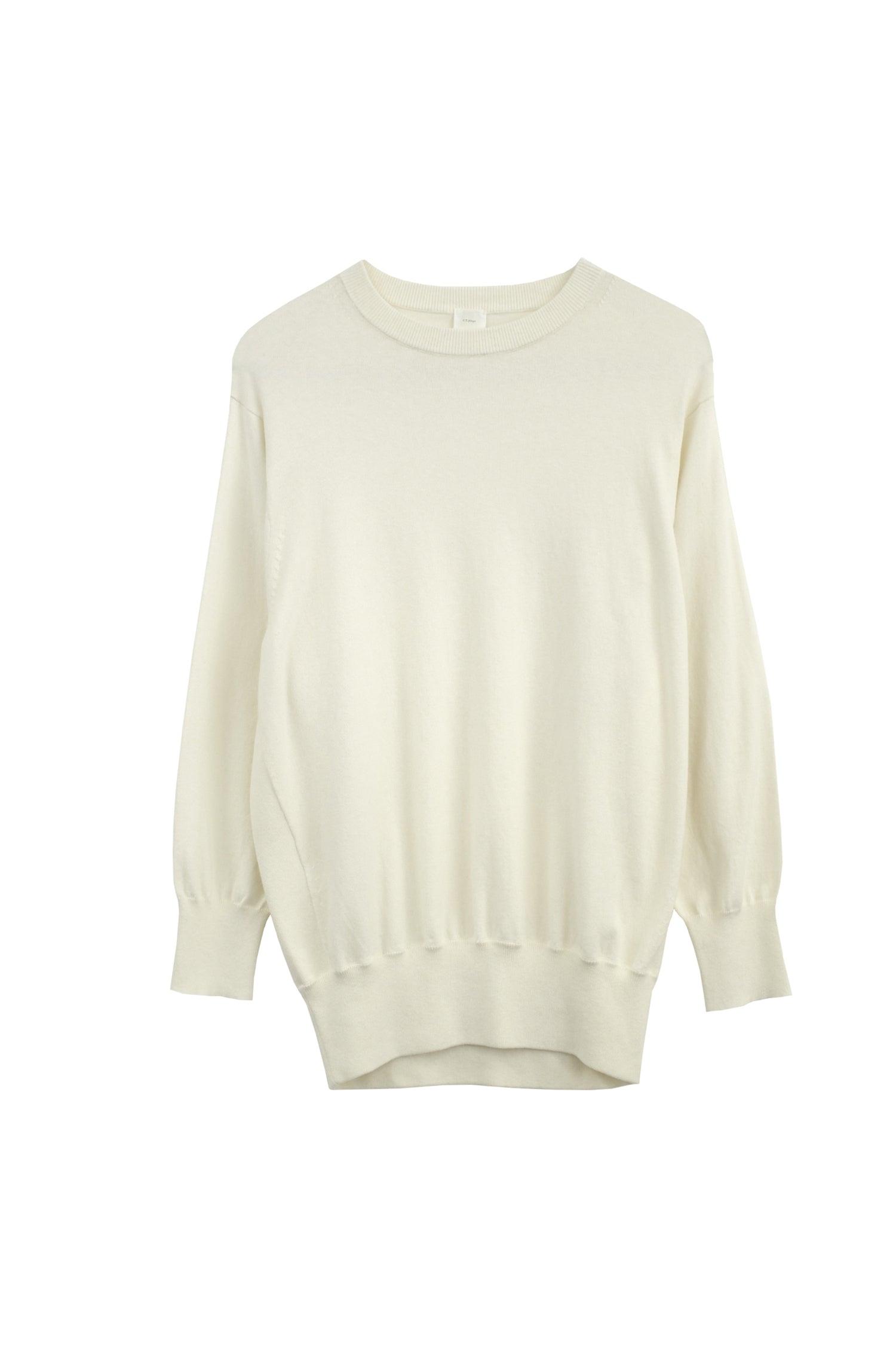 Pull manches volumineuses en coton et cachemire  /CT24120