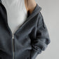 24SS Cotton cashmere zip hoodie  /CT24122【CP04】