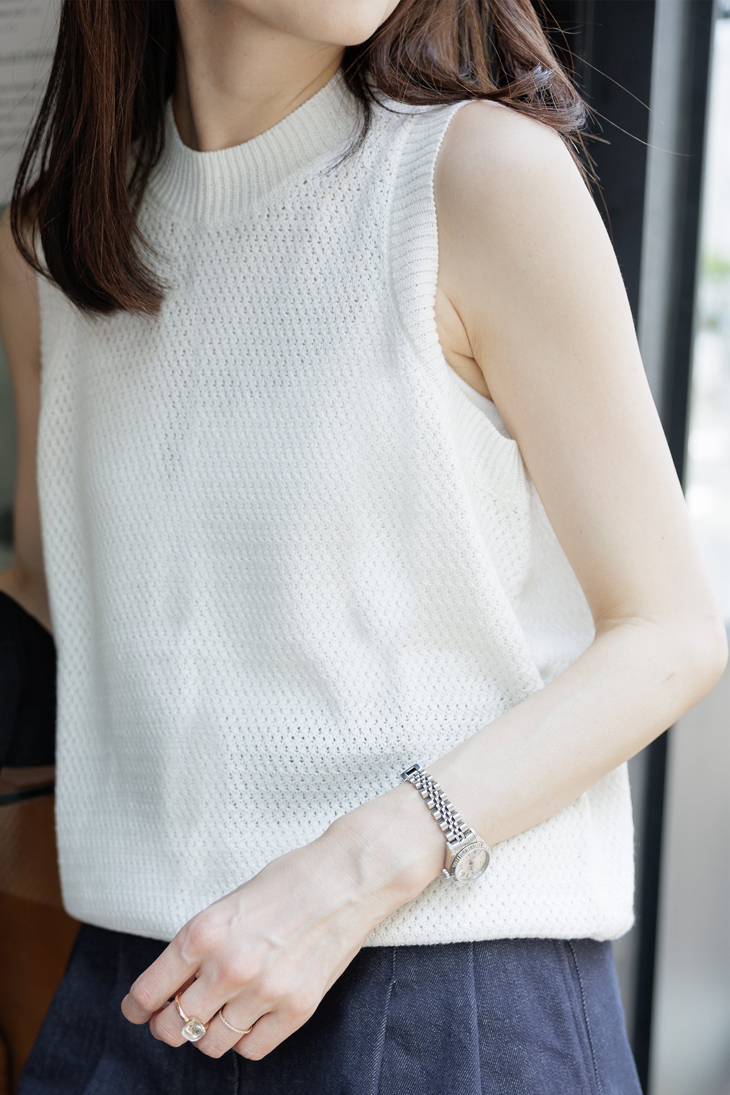 24SS Cotton linen tank /CT24125