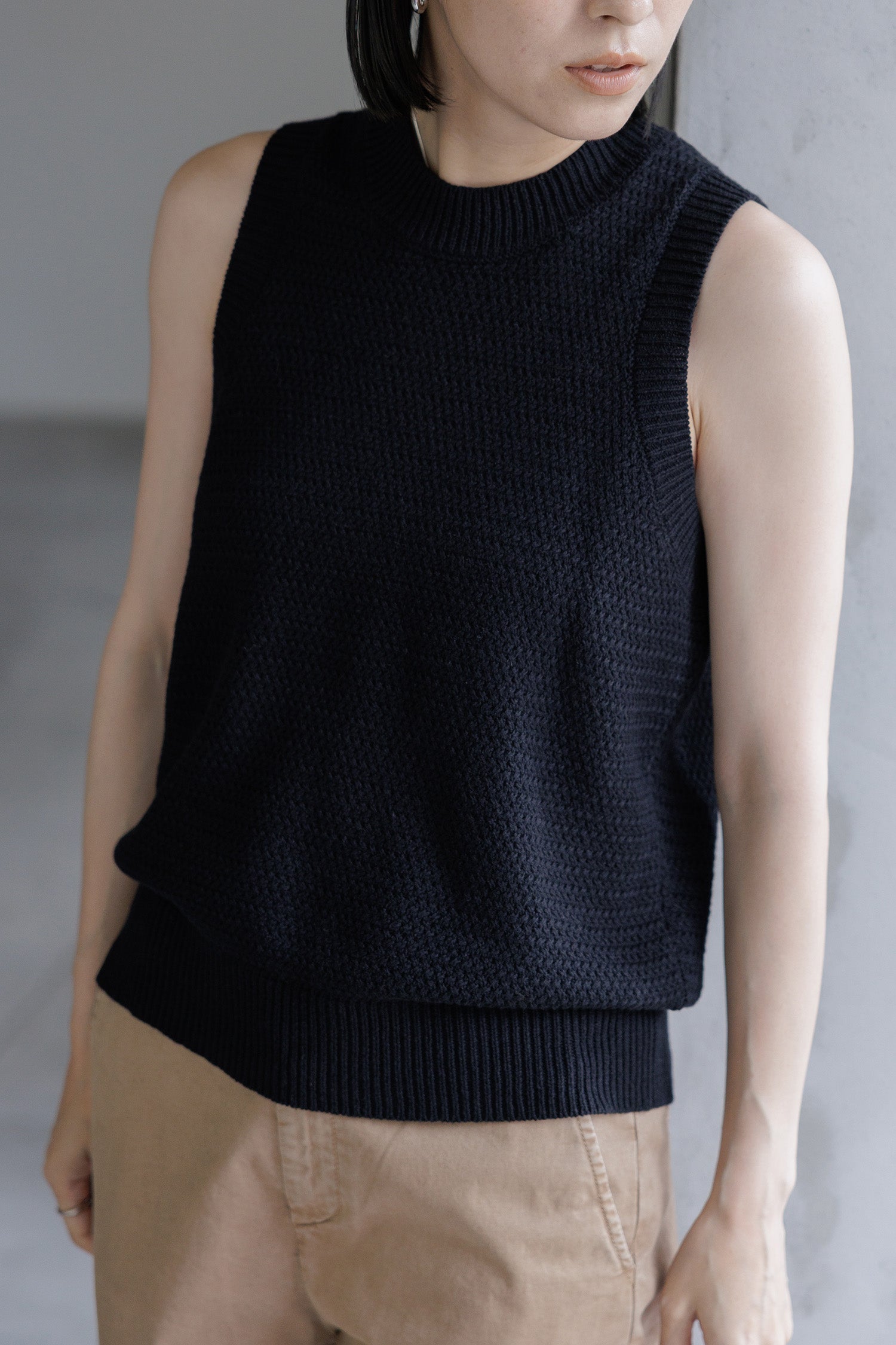 Cotton linen tank /CT24125