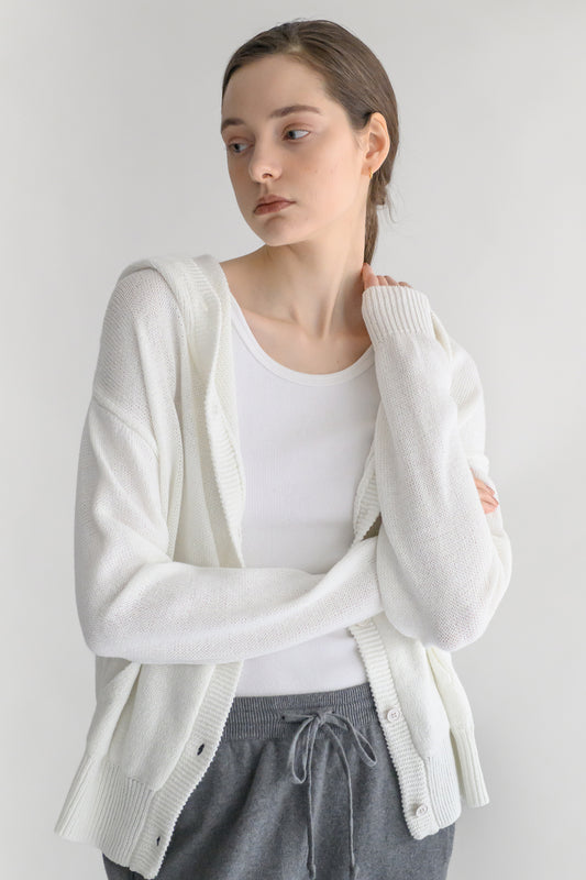 24SS Cotton linen hoodie /CT24128