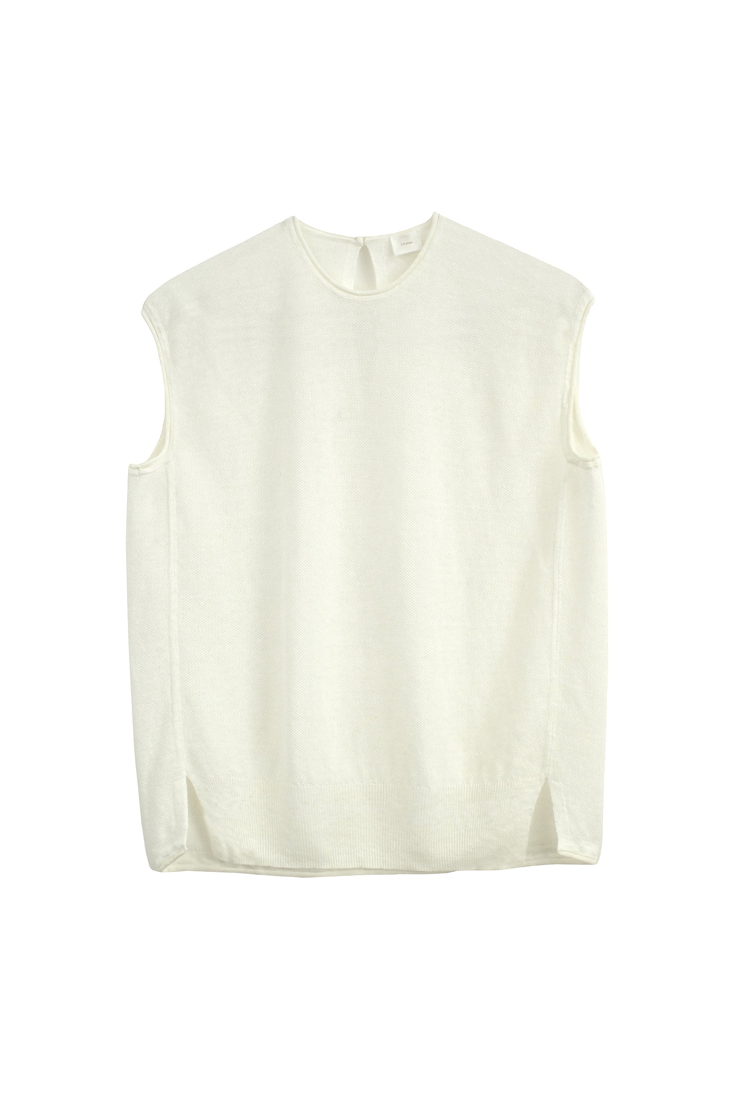 Linen seed stitch tank /CT24129