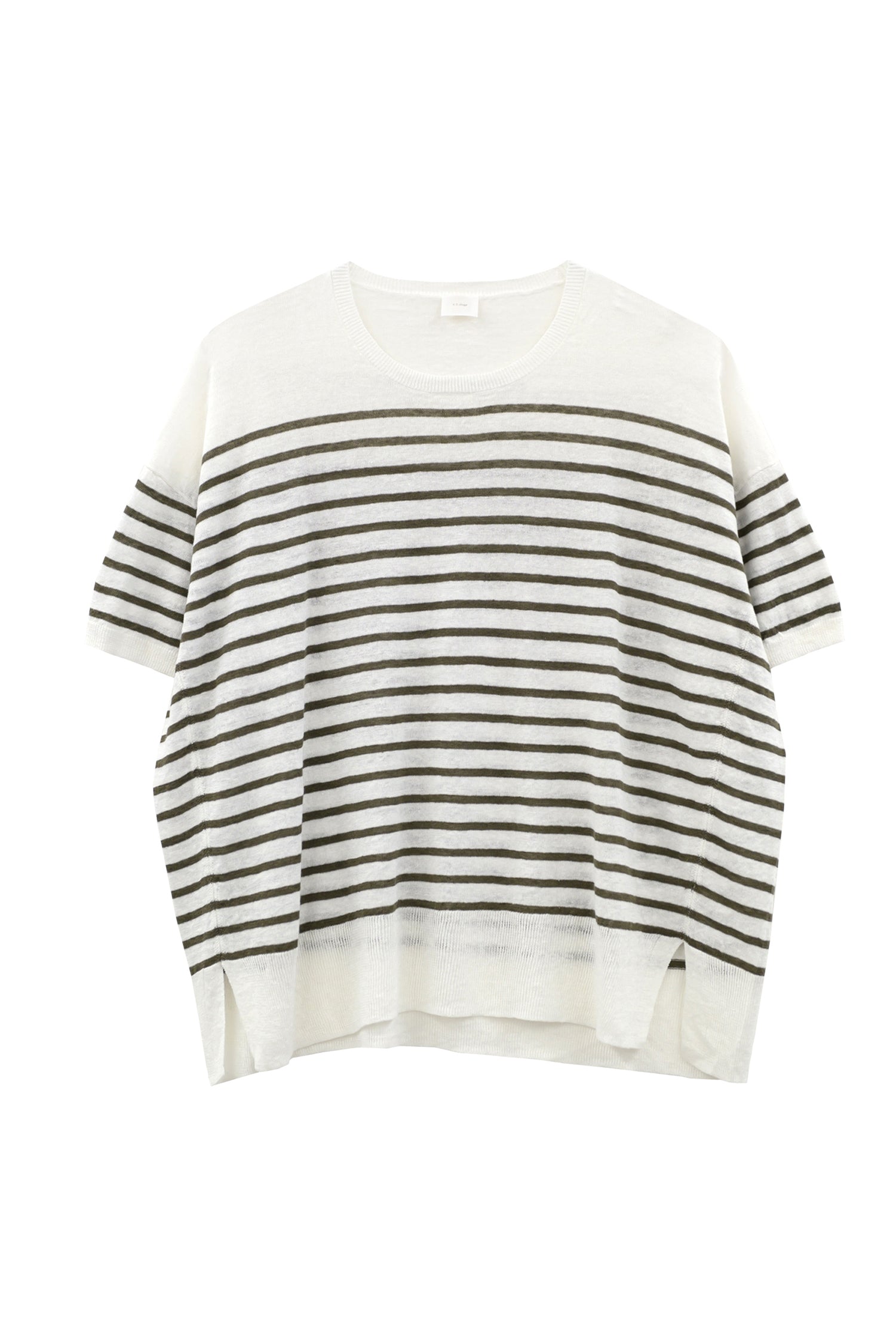 Pull à demi-manches en lin /CT24131