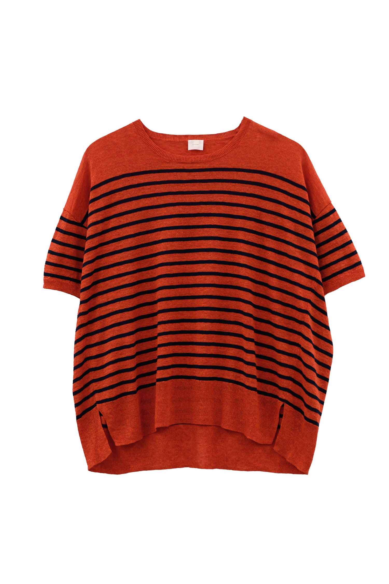 Pull à demi-manches en lin /CT24131