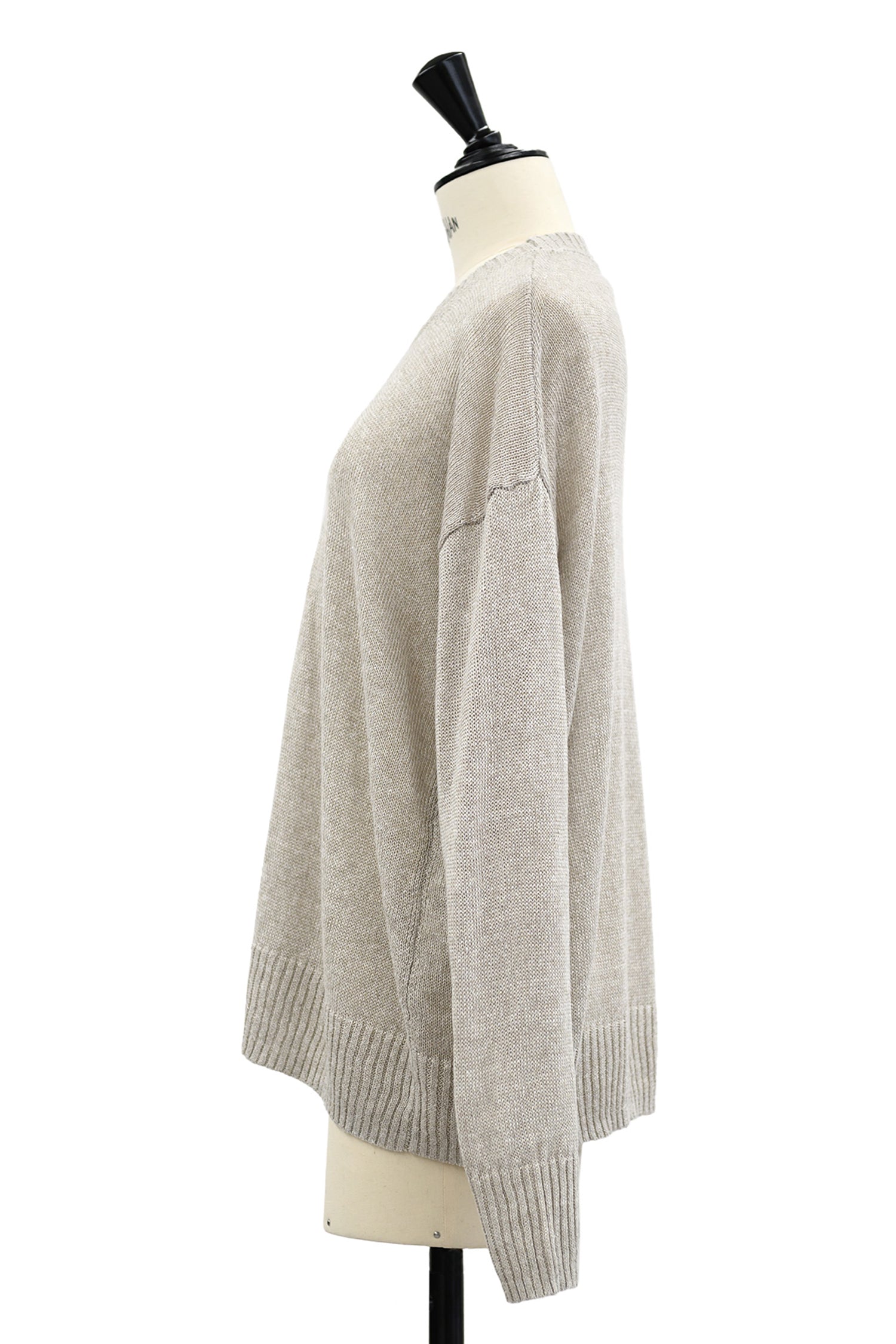 Linen middle gauge pullover /CT24133