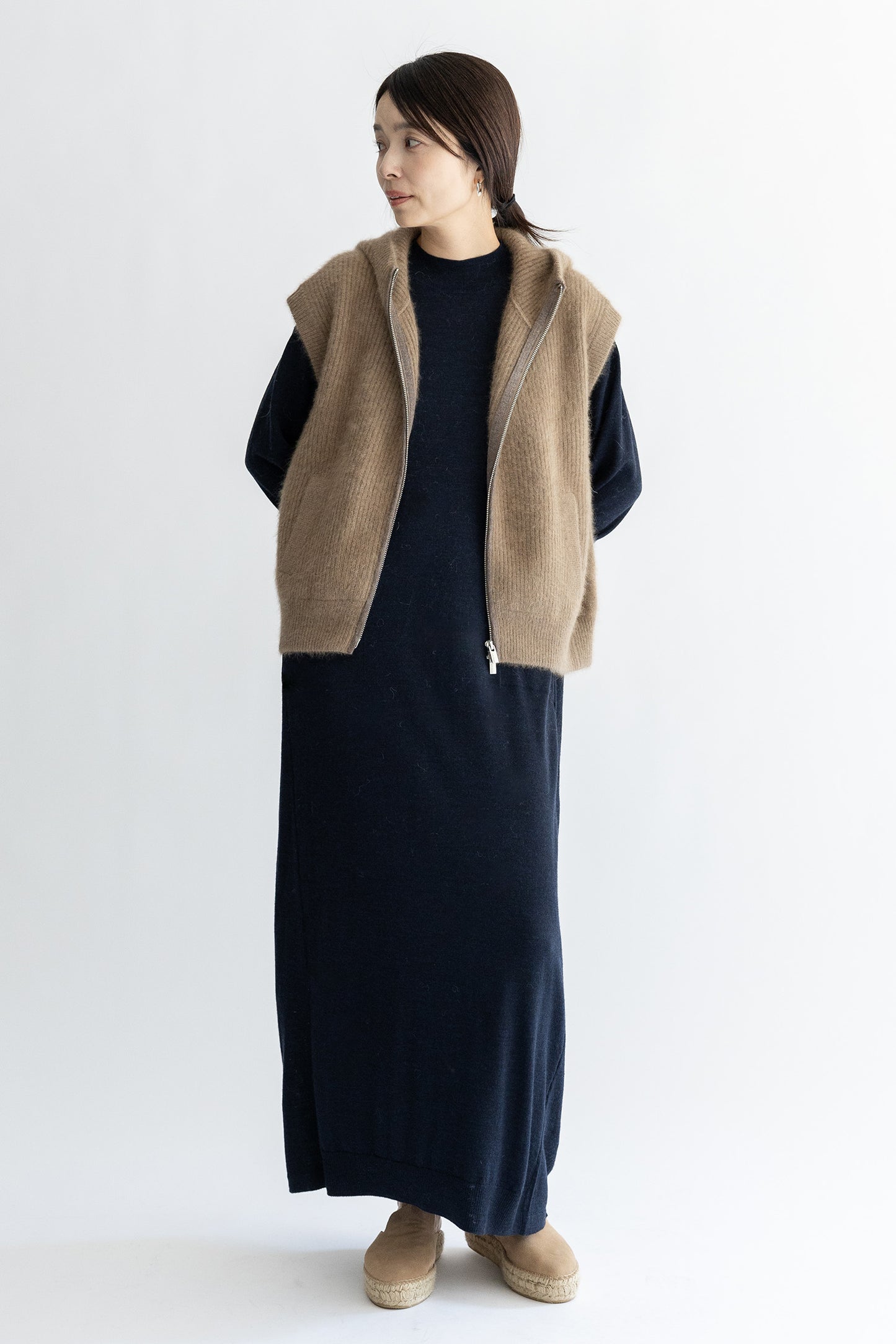 Re Stock Robe à col montant en laine Rws  /CT24307