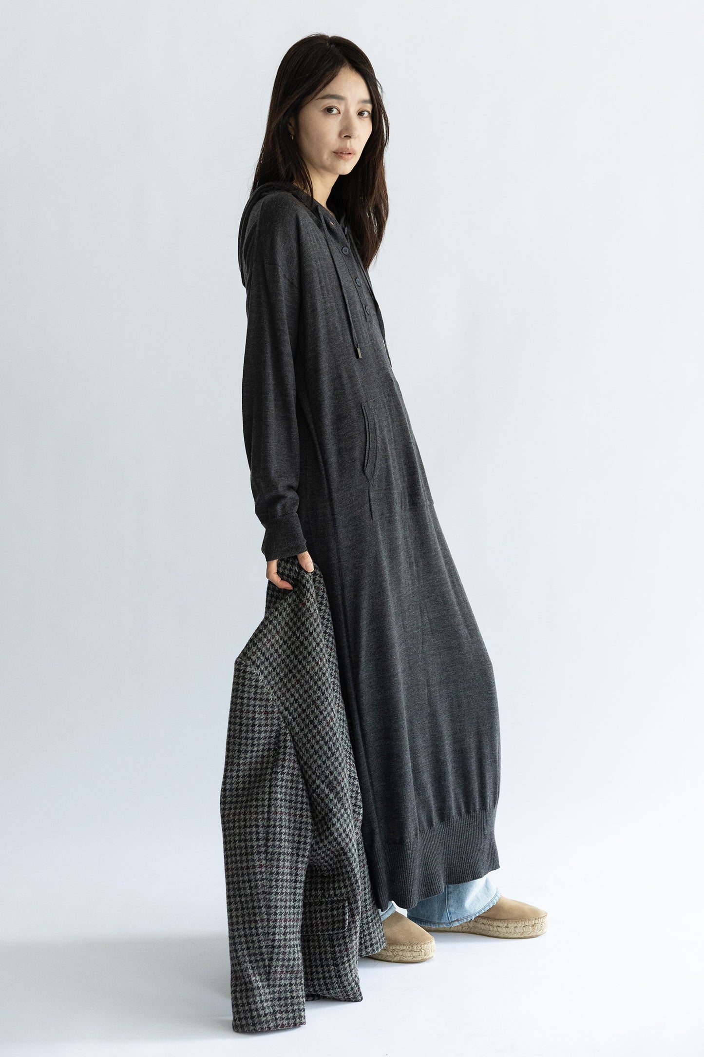 Re Stock Robe à capuche en laine Rws /CT24308