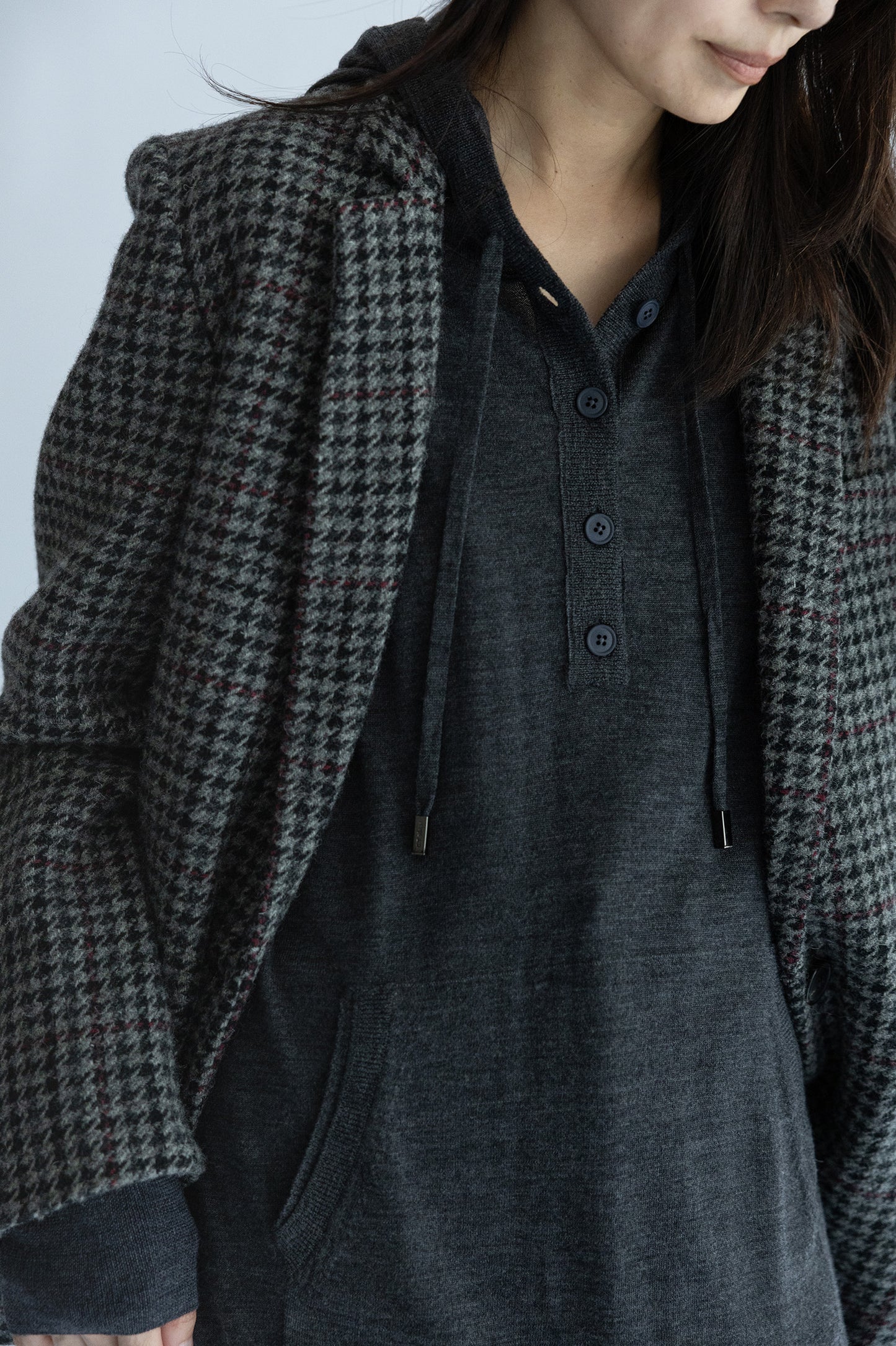 Re Stock Robe à capuche en laine Rws /CT24308