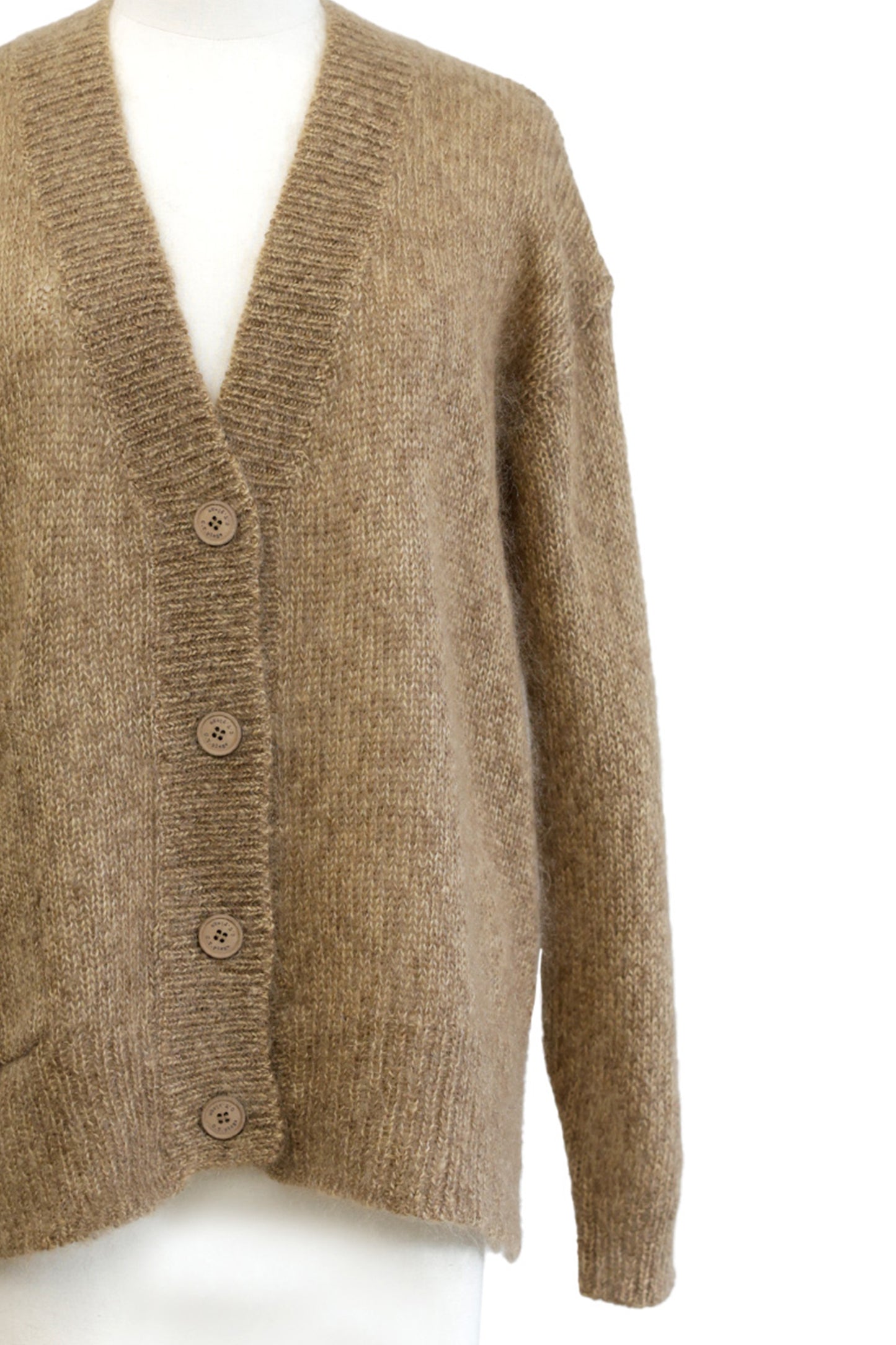 24AW Cardigan en soie et mohair avec fente latérale  /CT24311