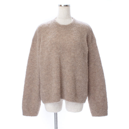 26AW Pull ample en laine d'alpaga bouclé /CT24320