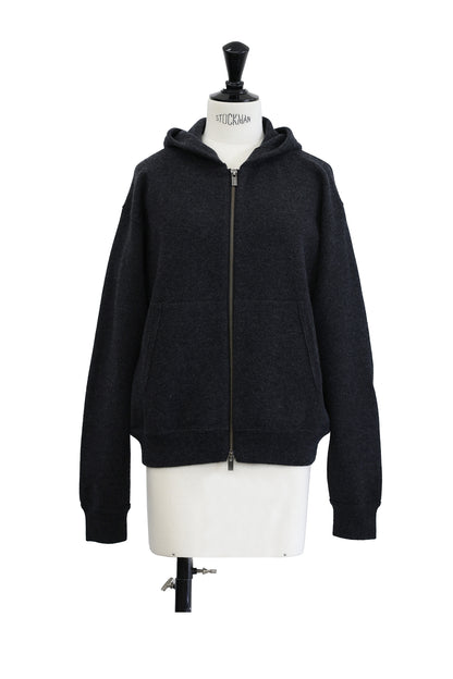 24AW Pull à capuche zippé en cachemire  /CT24394