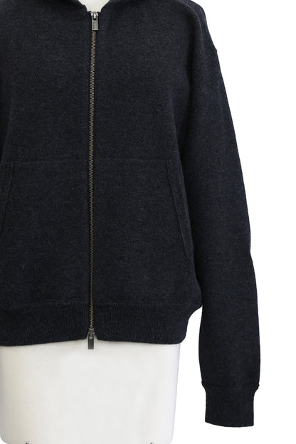 24AW Cashmere zipped hoodie /CT24394