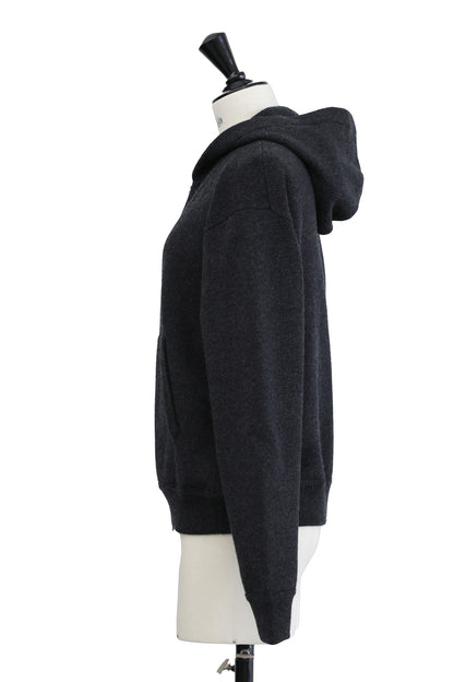 24AW Pull à capuche zippé en cachemire  /CT24394