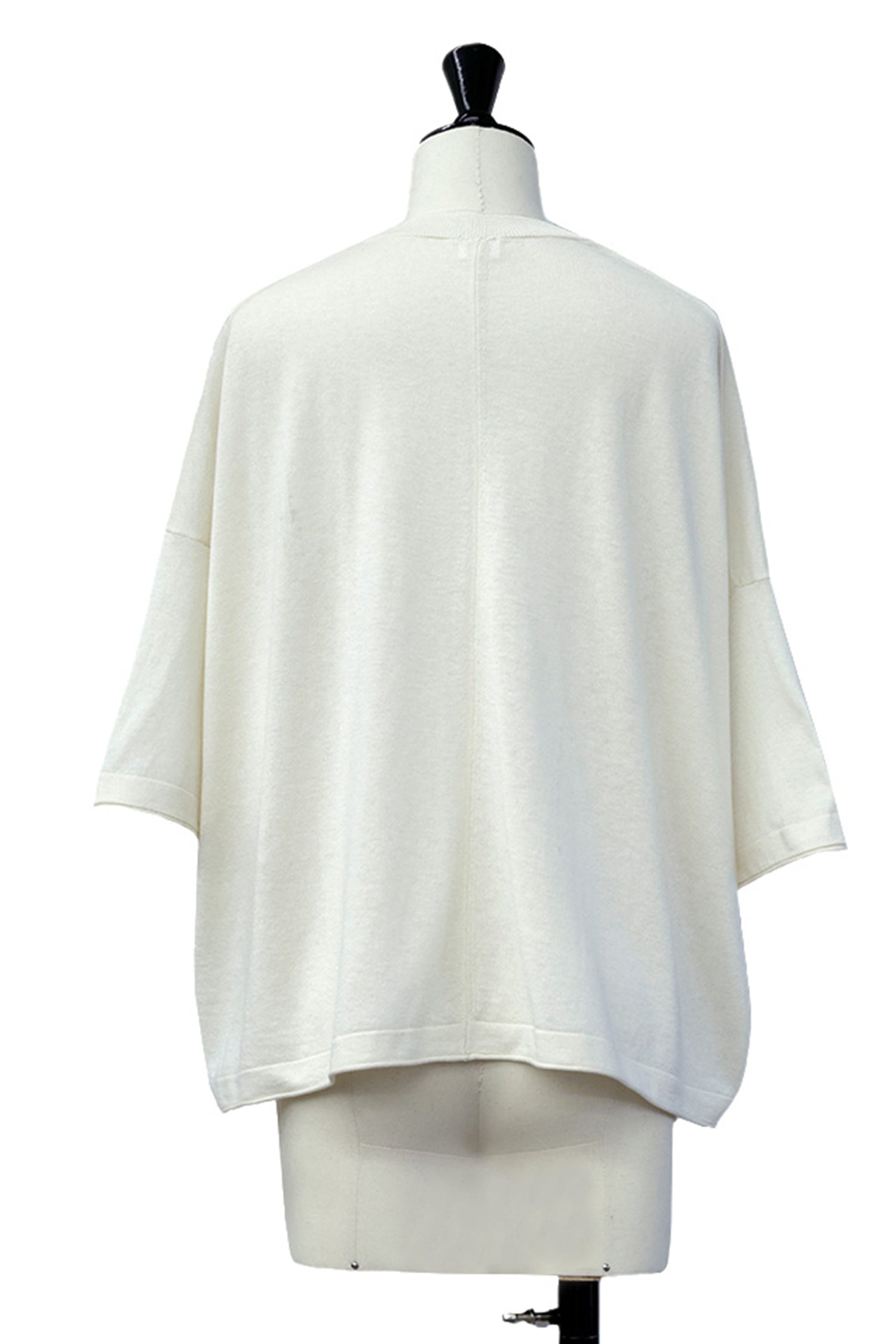 25SS Pull original à demi-manches en coton et soie /CT25111