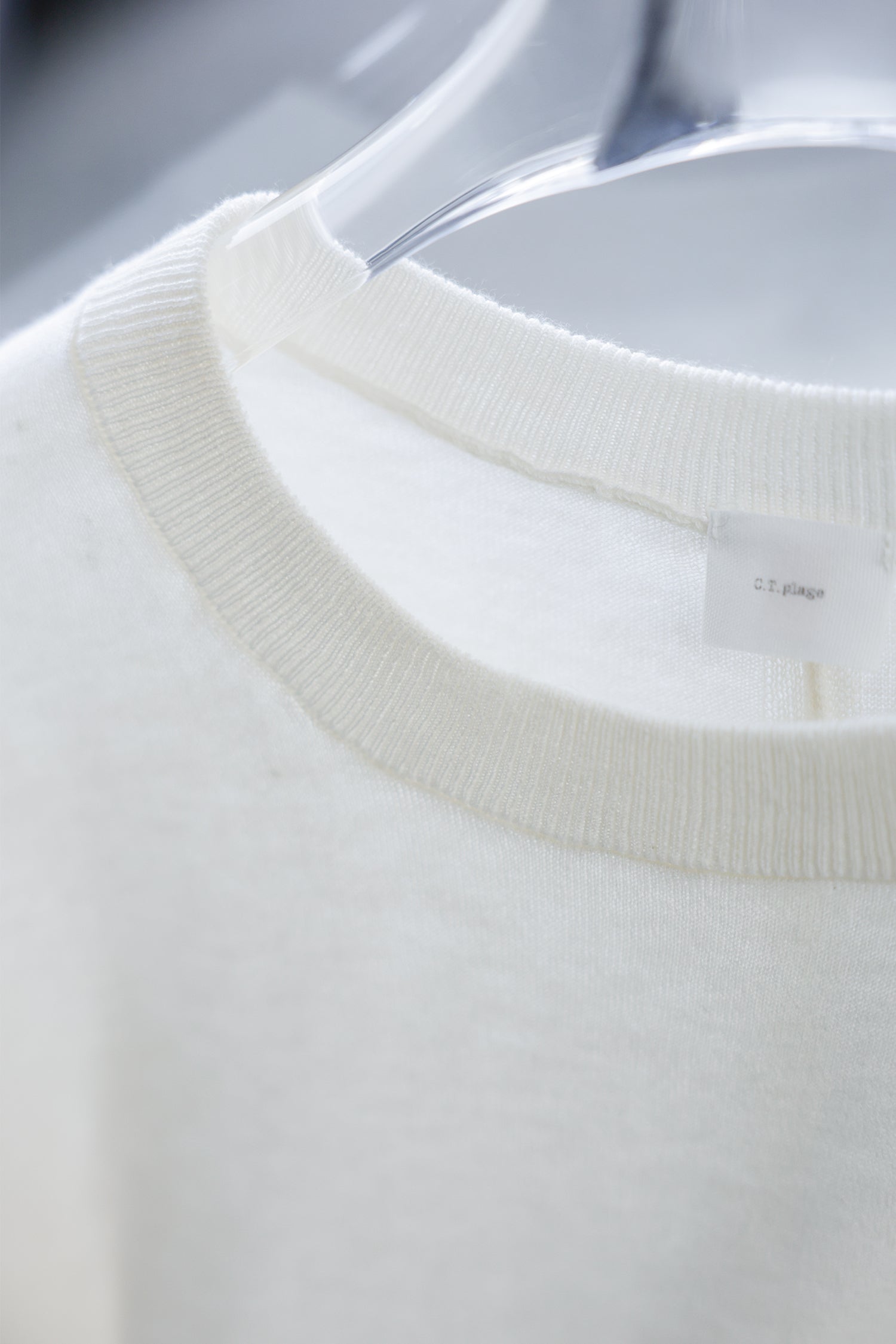 25SS Pull original à demi-manches en coton et soie /CT25111