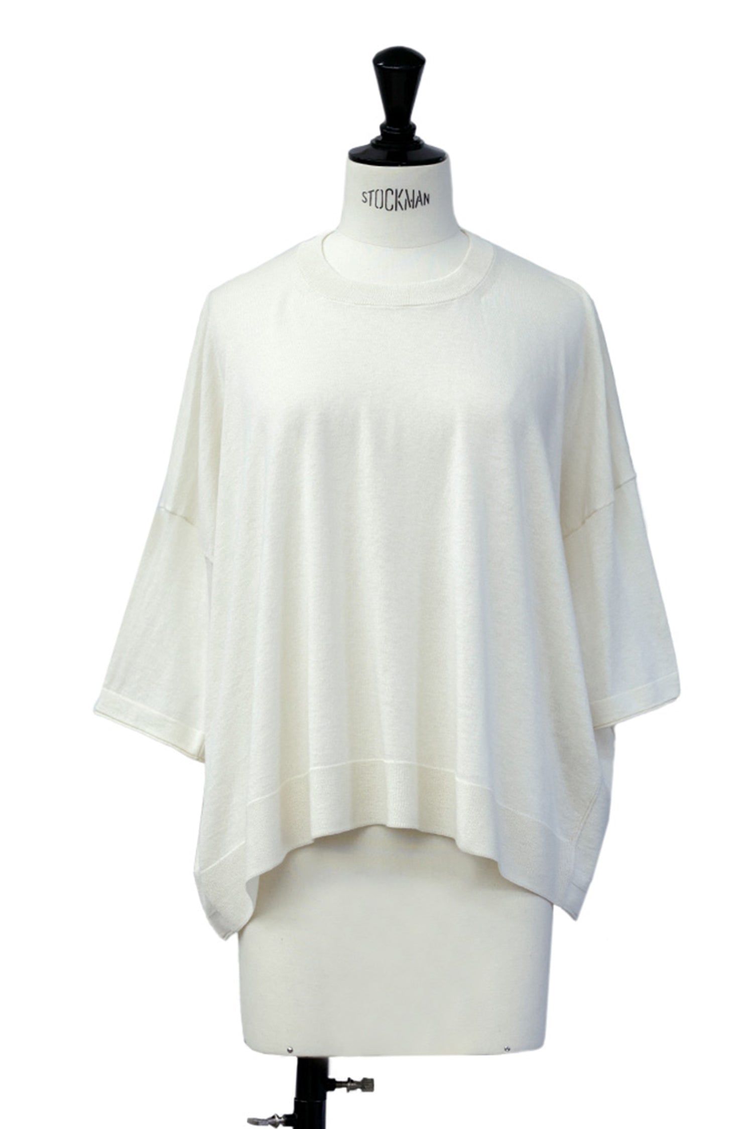 25SS Pull original à demi-manches en coton et soie /CT25111