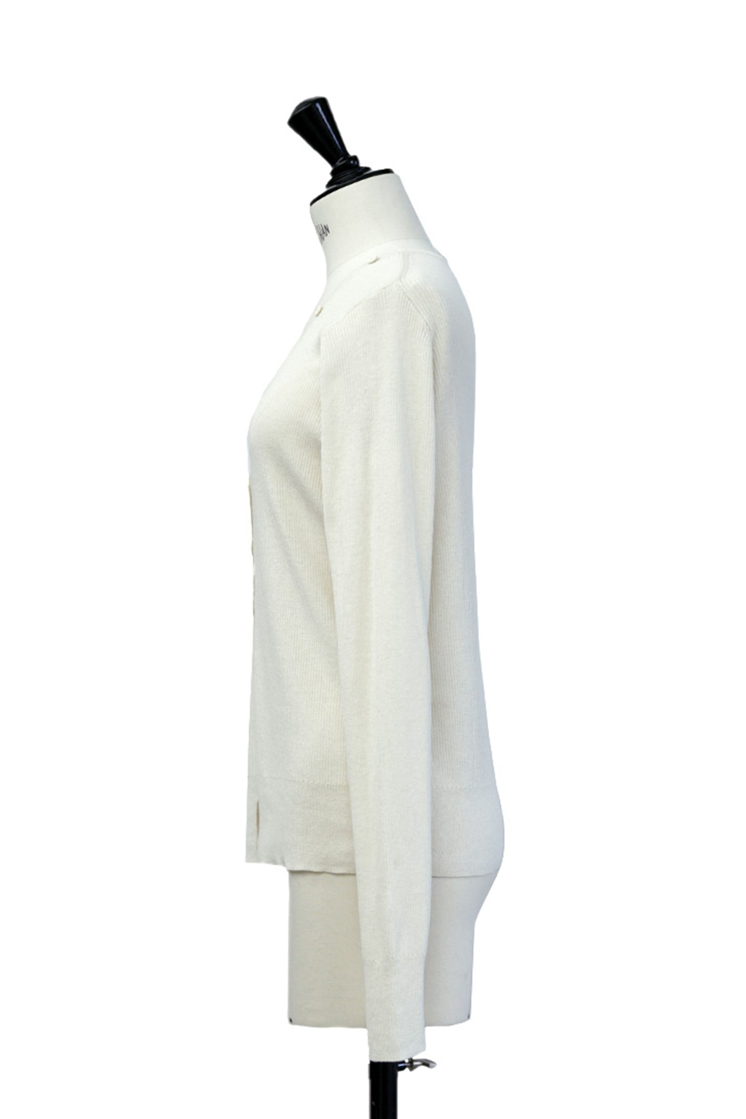 25SS Cardigan original en coton et soie côtelé /CT25113
