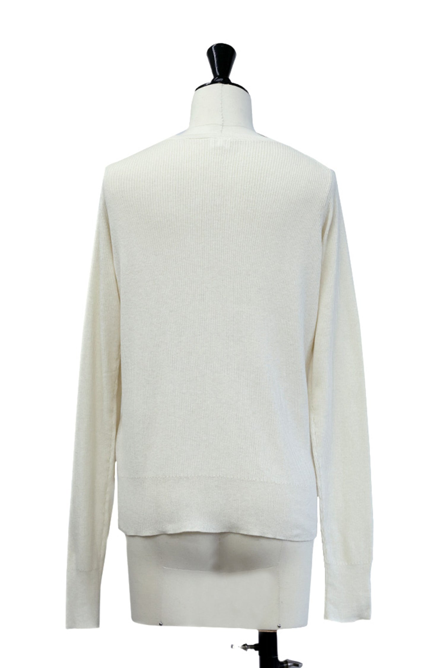 25SS Cardigan original en coton et soie côtelé /CT25113
