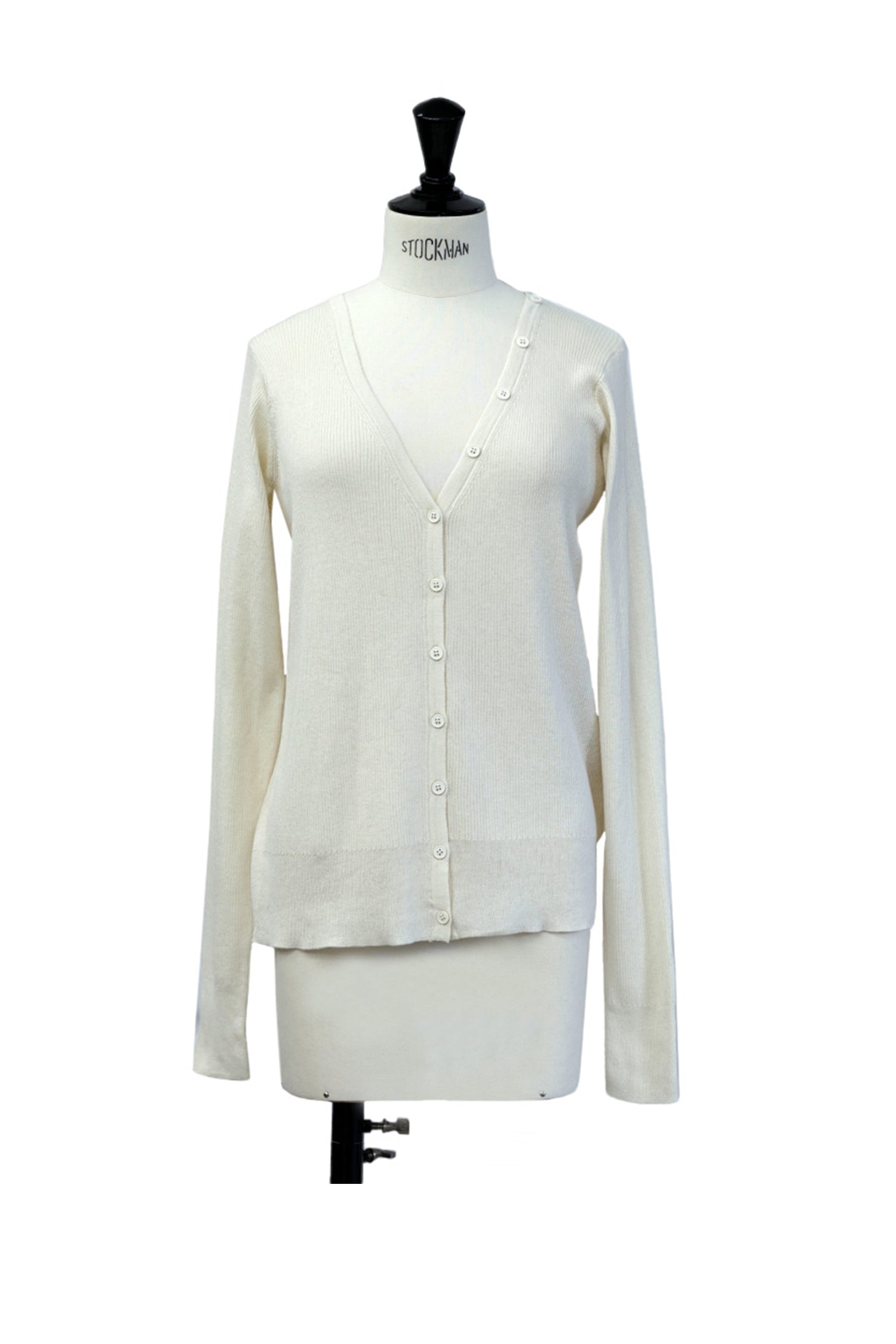 25SS Cardigan original en coton et soie côtelé /CT25113