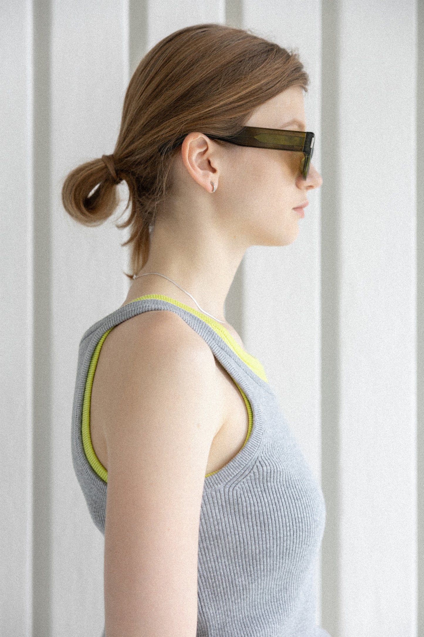 26SS Débardeur en coton et cachemire /CT25117