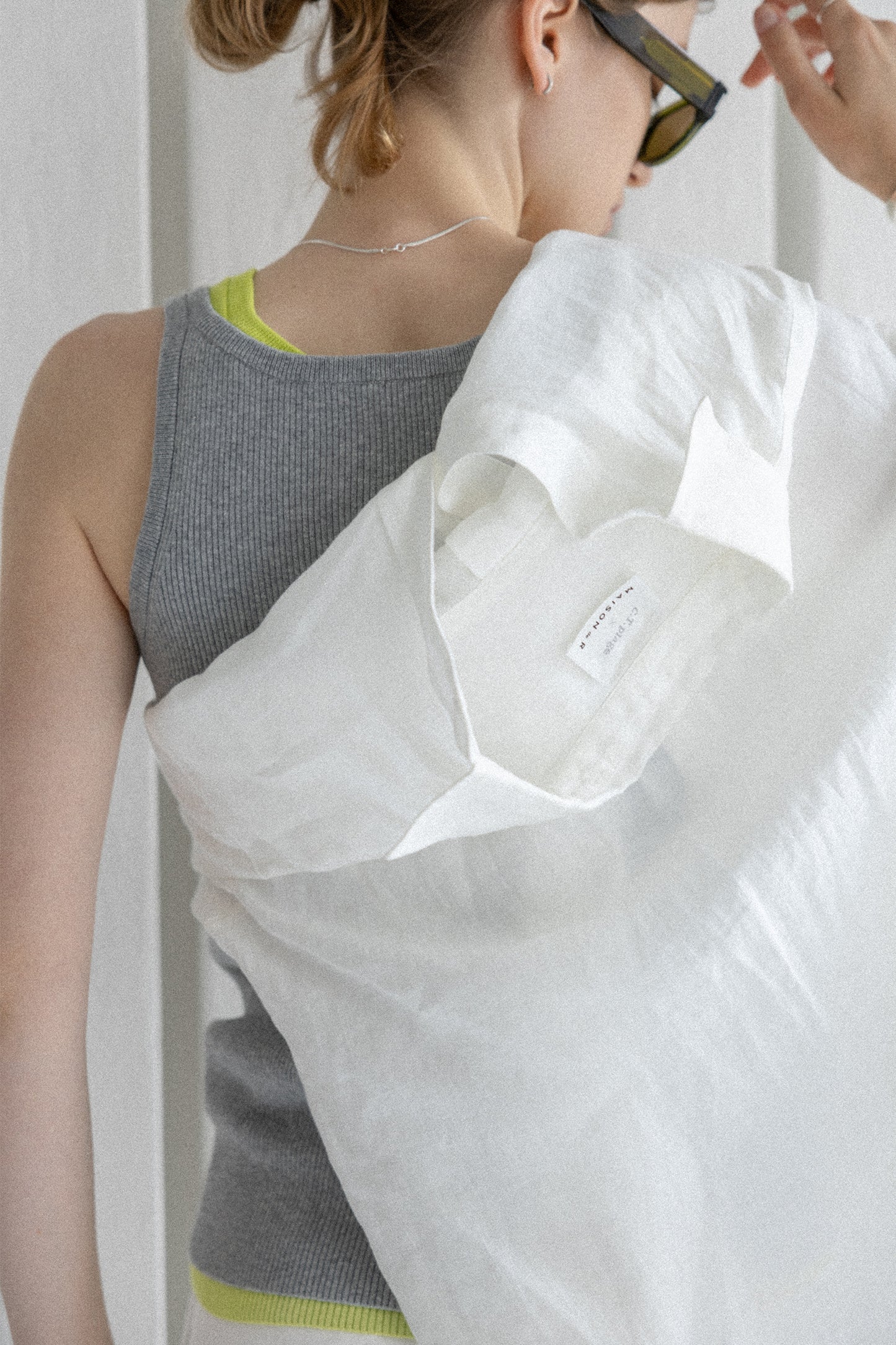 26SS Débardeur en coton et cachemire /CT25117