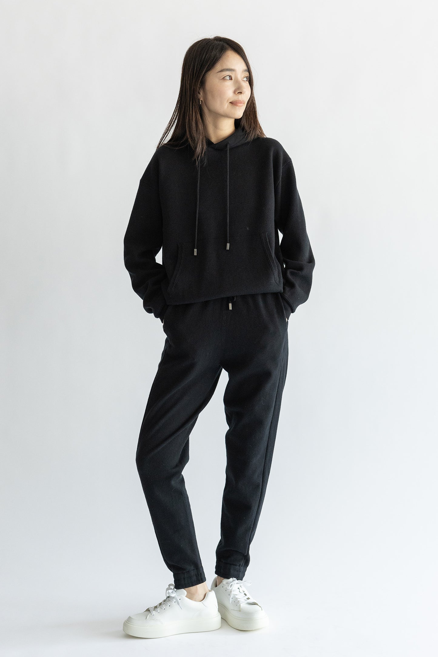 Re Stock Cotton cashmere hoodie /CT25119