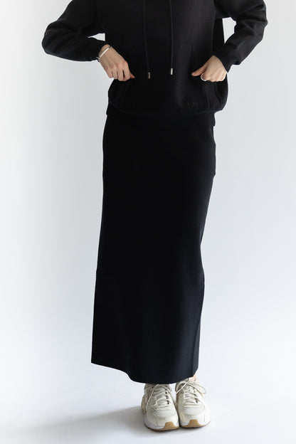 25SS Cotton cashmere back slit pencil skirt /CT25121