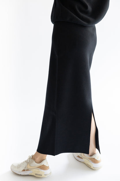 25SS Cotton cashmere back slit pencil skirt /CT25121