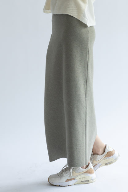 25SS Cotton cashmere back slit pencil skirt /CT25121