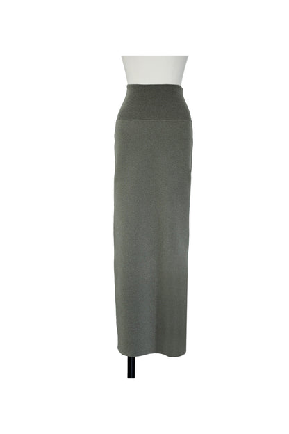 25SS Cotton cashmere back slit pencil skirt /CT25121