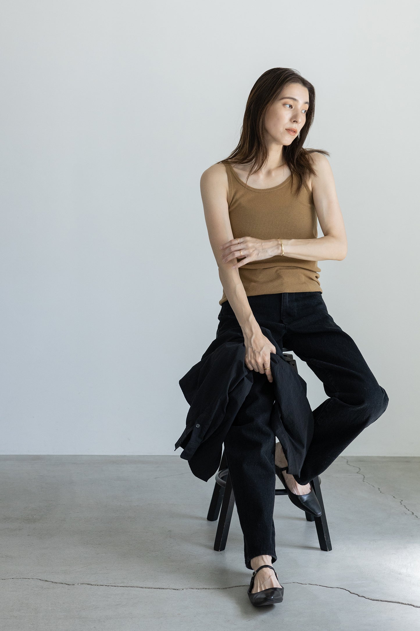 25AW Original light wool rib tank /CT25301